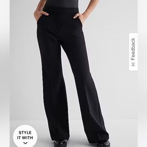 Express flare trouser super high rise size 4L never worn!